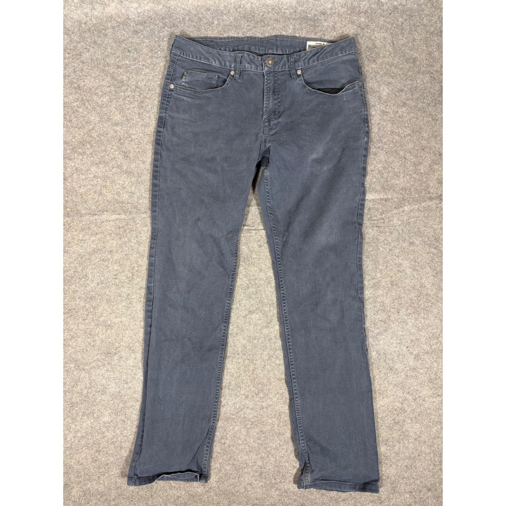 Buffalo David Bitton Sam-X Slim Straight Stretch Pants Mens 32x32 Gray 1049805